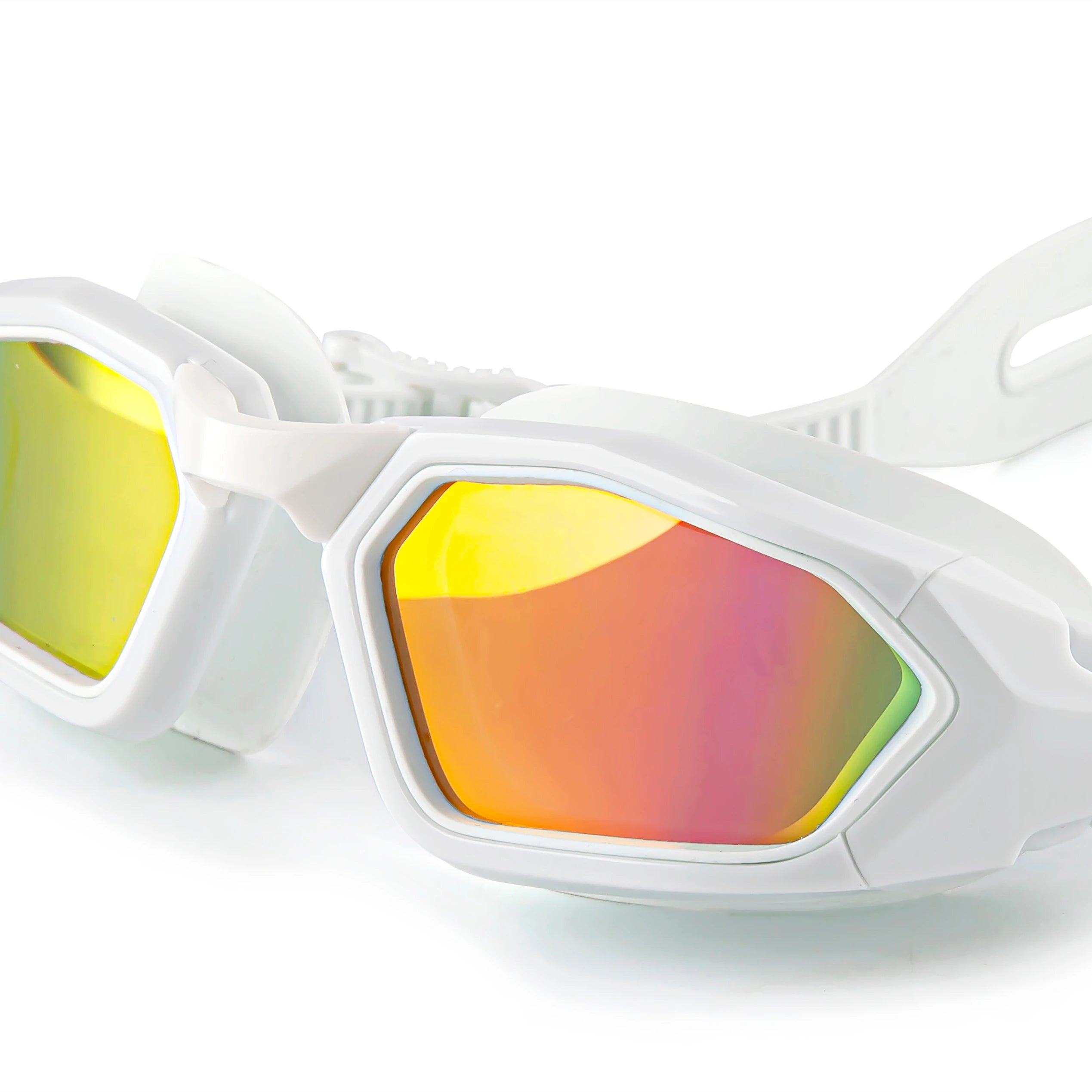 Premium Silicone One Piece Swim Goggle Anti Fog UV Protection Swimming Goggles With Ear Plugs for Adult