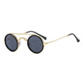 STORY OT8045 Steam Punk Sun Glasses China Wholesale Metal Frame Sunglasses Reasonable Price Round Double Bridge Sunglasses Men