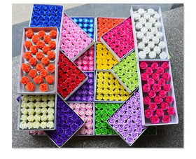 INUNION Hot Selling Rose Soap 50 Pcs in Box Rose Soap Soap Flower Gift