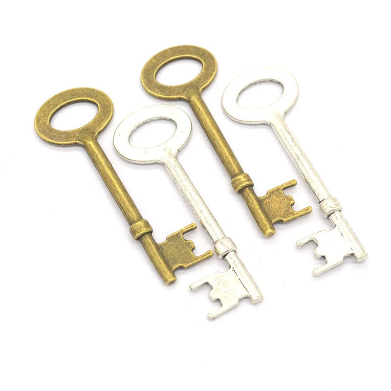 YuenZ Antique Silver Color Key Charms Pendants for Necklace Bracelet Jewelry Making DIY Handmade 60*21mm O206