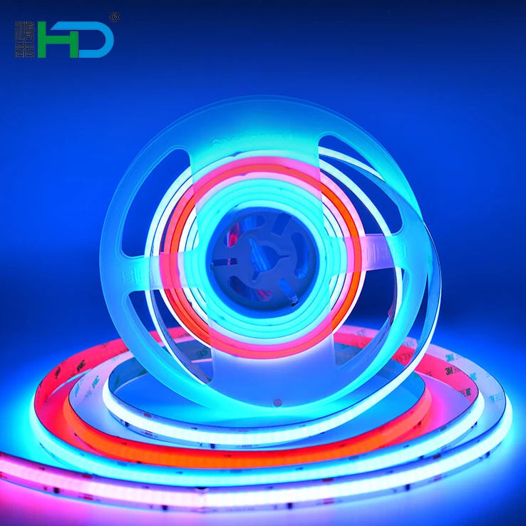 Ultra Thin Cob LED Strip RGB Cob RGBWW Cct Led Strip 24v Cob RGB 840 LED