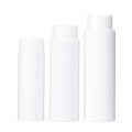 Cosmetic Package 100ml White Flat Shoulder Flip Open Pet Toner Liquile Bottle for Hair with Nozzle
