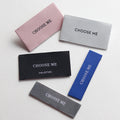 Wholesale High Clothing Label Printed Woven Sew in Labels Satin Garment Labels Shoes Bales Factory Pull Out Shoes Badge in Cloth