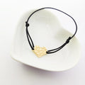 Handmade Jewelry Heart Bracelet Womens Accessories String Bracelet Charms Bijoux Plaqu or 18K