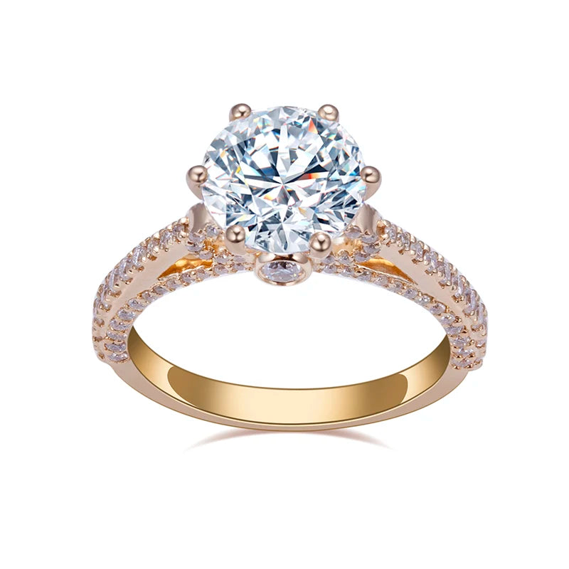 MSR-1369 Personal Customized 14k Solid Gold Ring for Women IGI Certified Lab Grown Diamond Ring