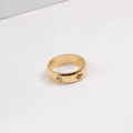 Non Tarnish Stainless Steel 18K Gold Plated Cz North Star Stacking Ring Jewelry for Women