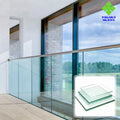 Safety Tempered Clear Laminated Glass Railing 8mm & 10mm for Industrial Staircase Applications with 3-Year Warranty