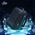 BOPAI Men Multifunctional Anti Theft Usb Charging Business Smart Office College Travel 15.6 Inch Notebook Leather Backpack