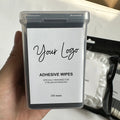 Customized 200 Pcs Lint Free Cotton Wipe Eyelash Extensions No Fiber Cotton Free Nozzle Adhesive Wipe Glue Remover Wipes