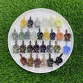 5cm Natural Vertical Middle Finger Crystal Stone No One in the Eye Semi-Precious Stone Carved Crafted Other Crystal Product