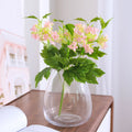 New Artificial  4-pronged Bouquet Hydrangea Artificial Flower for Wedding and Home Decoration