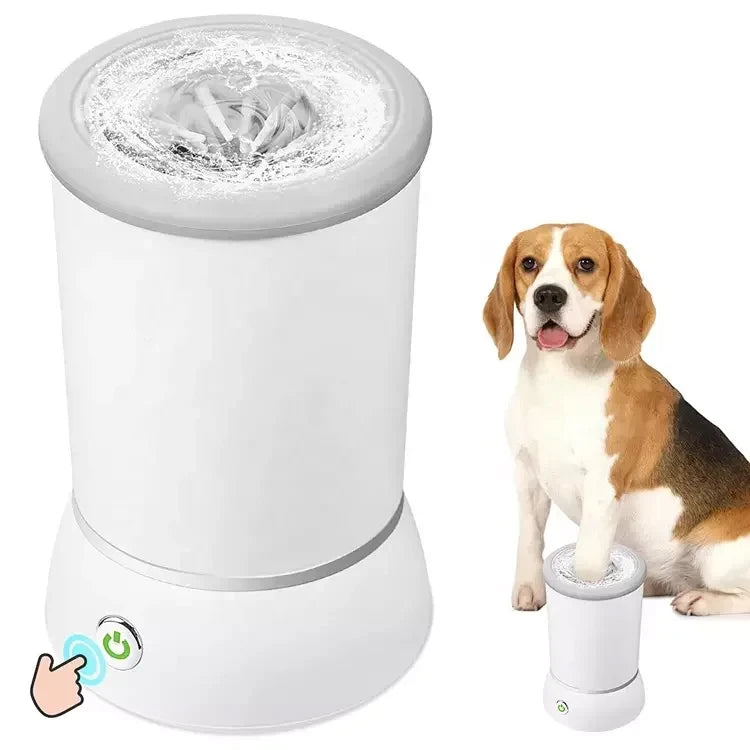 Automatic Pet Paw Cleaner - Detachable Washable Dog Paw Washer for Puppy & Small Dogs Portable Mud Dirt Remover
