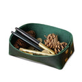 Genuine Leather Decorative Tray for Porch Table Coffee Table Key Coin Sundry Storage Jewelry Cases
