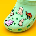 Wholesale Cute Animal Shoe Charms Fashion Rubber Shoelace Decor Accessories Custom Cats Dogs Trends New Cute Shoe Charm Bulk