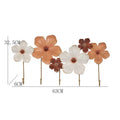 63X32.5cm Romantic Light Luxury Decors Wall Art Iron Decorations Creative Wall Hanging Metal Decor for Home