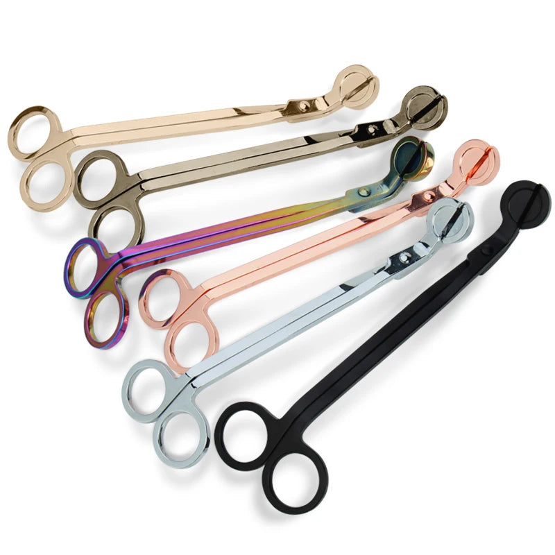 European Style Wholesale Candle Accessories Care Kit Trimmer Scissors Shears Candle Trimmer Stainless Steel Candle Wick Trimmer