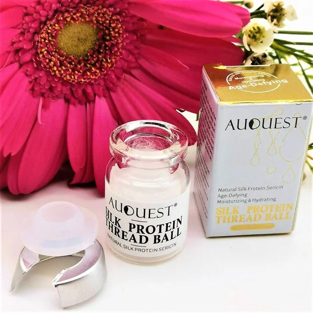 Silk Protein Thread Ball 100% Natural Protein Sericin Anti Oxidant Activity Collagen Absorb Quickly Face Serum for Anti Aging