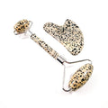 Diy Crystal Hot Sales Skin Care Tools Custom 100% Natural Crystal Facial Face Dalmation jasper Roller Gua Sha Jade Roller