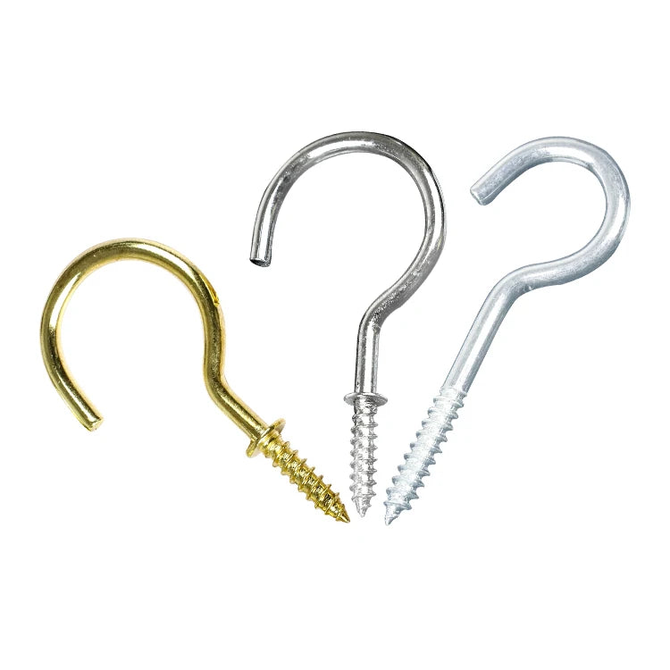 Steel Copper-Plated Galvanized Blue Zinc Hooks Wall Hanging Ceiling Hanging Peg Screw Hanger Blue Zinc Screw Hanger Cup Shape