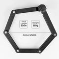 ROCKBROS Bicycle Fingerprint Lock Electric Motorcycle MTB Four-digit Anti-theft Folding Combination Lock Bicycle Accessories