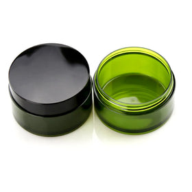Hot Sale 100g 150ml 200ml Green Facial Cream Eye Cream Containers Think Wall Plastic Lip Scrub Jar Cosmetic Jar