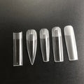 Custom Private Label 120pcs Soft Gel Half Full Cover Square Stiletto French Coffin Matte Nail Tips