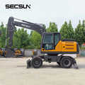 2024 China Diesel Large Retro Excavadora 15 Ton Wheel Excavator With CE Epa Engine
