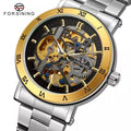 AliExpress Hot Sale Forsining Watches Mechanical Automatic Round Shape Men Watch Luxury Mens Popular Golden Man Clock Wristwatch