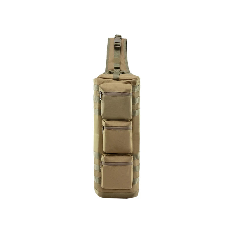Hot Sale Waterproof Oxford External Frame Zipper Closure Fashion Outdoor Crossbody Backpack Three Grid
