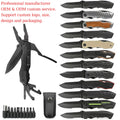 BSCI Audited Factory Outdoor Multifunction Camping Tools Survival Multitool Pliers Portable Folding Tactical Multitool Knife