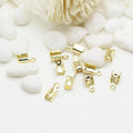 Jewelry Supplies Copper 14K Gold Plated Single Hanging Jewelry Lobster Claw Clasp for Bracelet Necklace Making