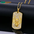 Dropshipping 2022 New Arrival 925 Sterling Silver VVS Moissanite Diamond Tag Dog Pendant Necklace With Chain