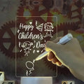 3D LED ABS Night Light with 16 Colors Remote Control Dimmable Erasable Writing Slate Postmodern Design Hotel Use Board MegaBDM