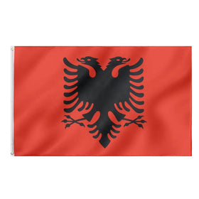 European World National Albanien Albania 3x5ft Double Sided Flag 3x5ft Polyester Printed Color Bleeding