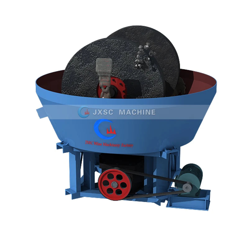 China Factory Seller 1100a 1200a and 1200b Sudan Mauritania Gold Chilean Mill Price 1100 Grinding Wheel Wet Pan Mill for Sale