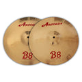 Arborea Professional B 8 Alloy Hi-Hat Cymbals Perfect for Practice & Performance Bright Sound Drum Set Cymbals