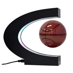 Magnetic Levitating 3D Floating Basketball Display LED with RGB Slow Flash for Graduation Home & Office Decor Gifts
