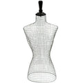 Wire Mannequin Female Metal Wire Bust Torso Wire Mesh Mannequin Style Metal Fashion Unique Women Stand Stand