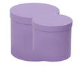 Elegant Purple Double Circle Shaped Gift Box 2mm Rigid Recycled Materials Matt Lamination & Embossing for Gifting Packaging