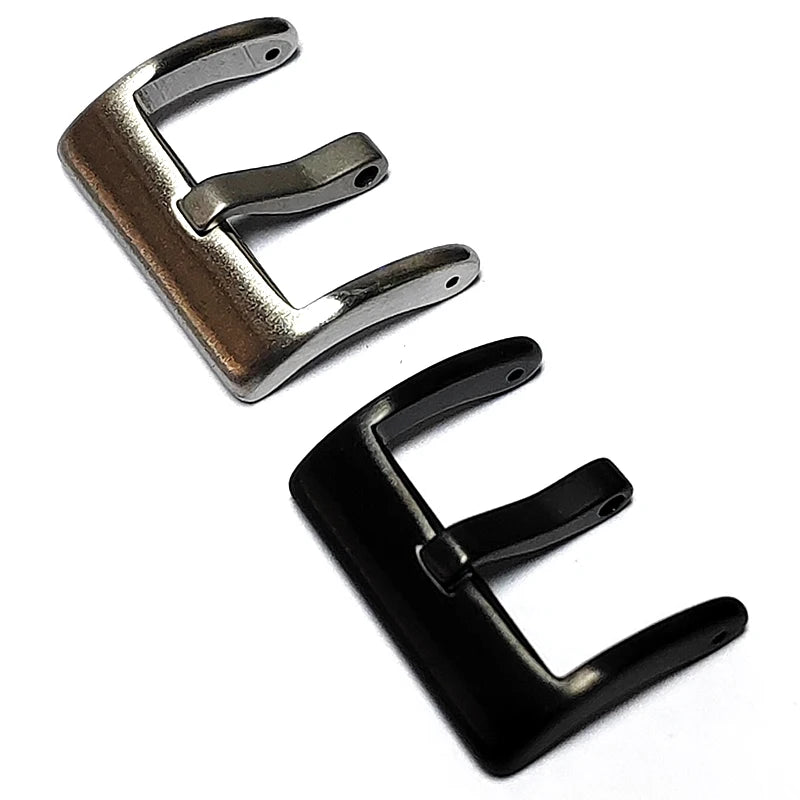 18mm 20mm Good Quality Solid Thick 304L Stainless Steel Metal Pin Buckle Watch Clasp