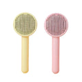 2024 New Plastic Cleaning Shedding Brush Hair Remover Cat Brush Comb Self Cleaning Pet Grooming Products