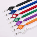 5/8\" (16mm) Tubular Breakaway Lanyard with ID Reel Badge Holder Made of Durable Polyester Material