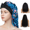 QINGYAN Premium Satin Soft Bonnet Seamless Construction with Gentle Elastic Band All-Night Comfort for Daily Use and SPA