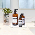 Acrylic Pedestal Tray Stand Riser Clear Display Base Home Decor Organizer for Bathroom Kitchen Countertop