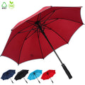 Ovida Custom UV Golf Umbrella Windproof EVA Handle Classic Straight Style Business Adults Sun Rain Protection