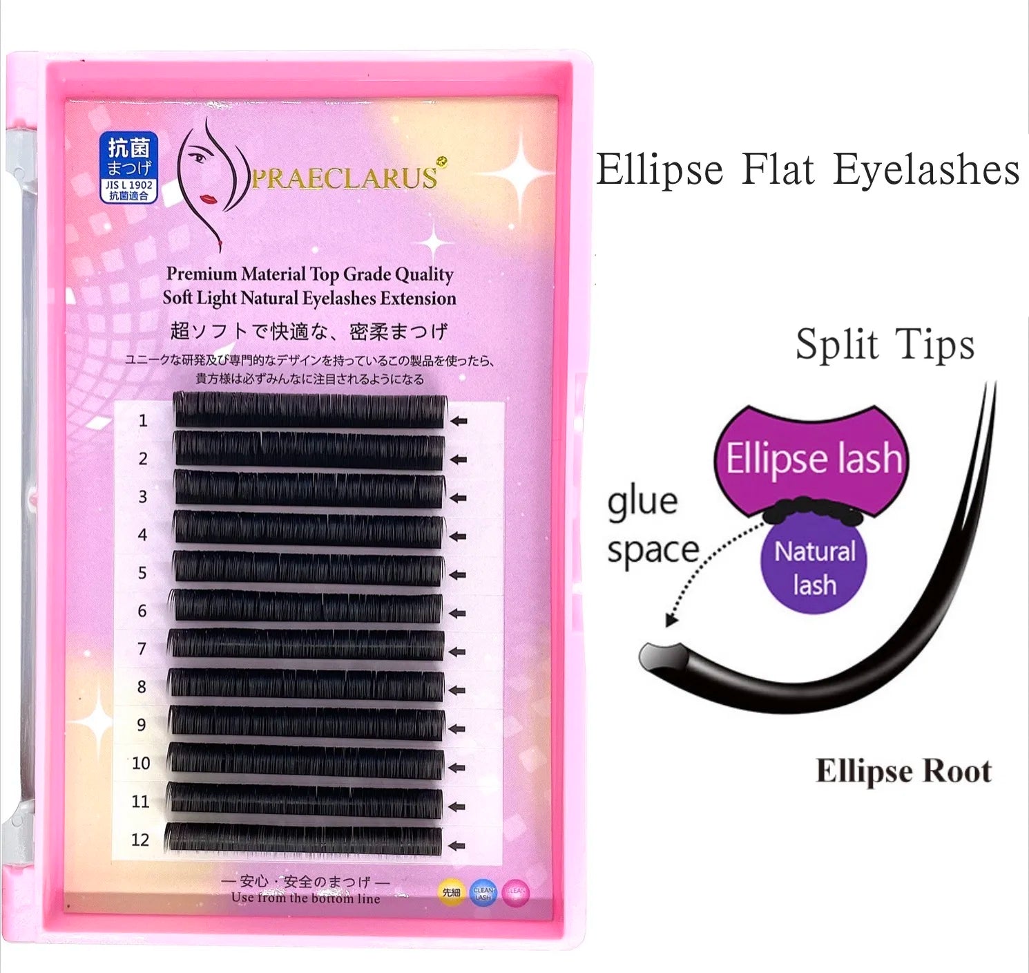 Flat Individual Lashes Professynthetic Hairual Eyelash Extensions Fake Eyelash Hand Madeblack and Natural Looking Black Dd