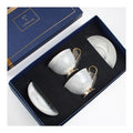 Tea Cup Saucer Manufacturers Custom Porcelain Espresso Coffee Cup Bone China Mug Set Gift Box Ceramic Tea Cup and Saucer Sets