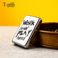 Topjlh Wholesale Silver Jet Flame Lighter for Sublimation Customizable Torch for Cigarettes with Metal Case Personalized Desig