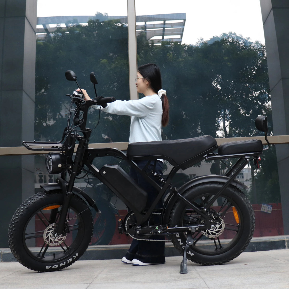 X80 Fatbike X80 Pro VOMO Motor Electric E-bike 250W Two Seat 250W Ebike Electric Bike Long Range Electric Bicycle MegaBDM