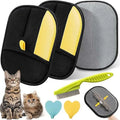 Anti-static Pet Grooming Gloves Made of Eco-friendly Brush Cloth with Customised Logo.